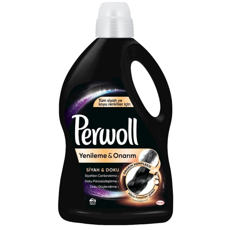 Yuma üçün gel Perwoll qara paltarlar üçün, 3 l, 50 yuma Yuma üçün gel Perwoll qara paltarlar üçün, 3 l, 50 yuma