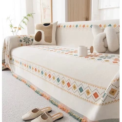 Накидка на диван MiraNova CTS-289, 180x260 см, кремовая