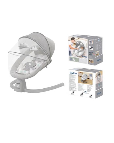 Uşaqlar üçün yelləncək-kreslo Kidilo slm025, boz