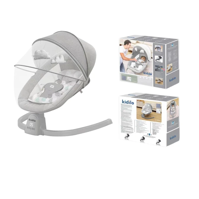Кресло-качалка для детей Kidilo slm025, серый Кресло-качалка для детей Kidilo slm025, серый