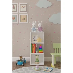 Детский шкаф Ev Plus Billy, ЛДСП, белый, 82х45х30 см