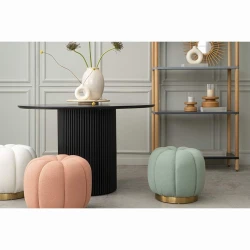 Пуфик 29, ткань, голубой, 40x35x35 см