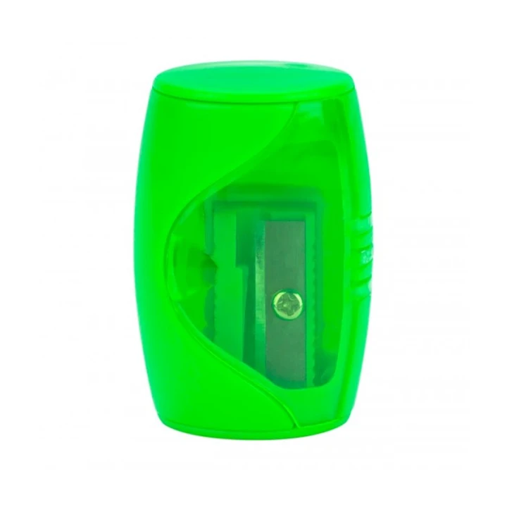 Точилка Невская палитра Цветик, с контейнером, зеленый Точилка Невская палитра Цветик, с контейнером, зеленый