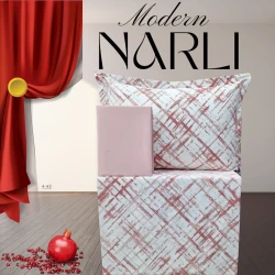 Yataq dəsti Nar-Lı-001015, mələfə 180x240 sm, yorğan üzü 160x220 sm, yastıq üzü 1 əd x 50x70 sm, birnəfərlik, pambıq, rəngbərəng