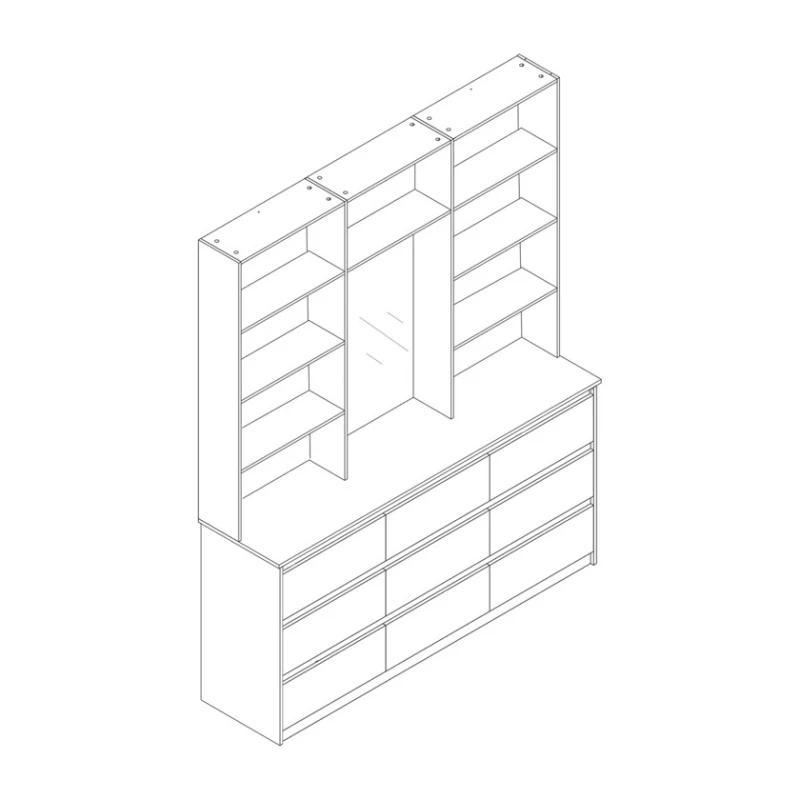 Kompakt tumba-şkaf Elegant Wood ZARR212, ağ Kompakt tumba-şkaf Elegant Wood ZARR212, ağ