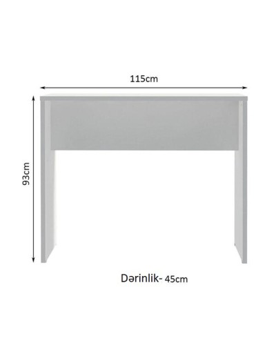 Masa Ev Plus, LDSP, ağ, 115x93x45 sm
