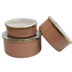 Набор контейнеров Emaye SHA-00004776, эмаль, коричневый, 16/18/20 см