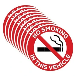 Наклейка для автомобиля No smoking