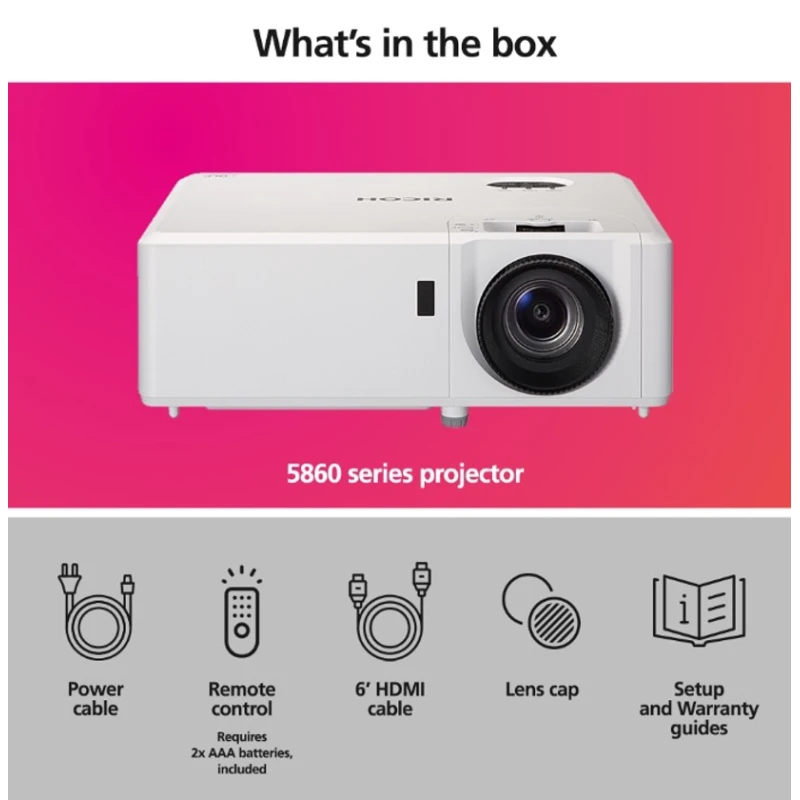 Проектор Ricoh WUL5860, белый Проектор Ricoh WUL5860, белый