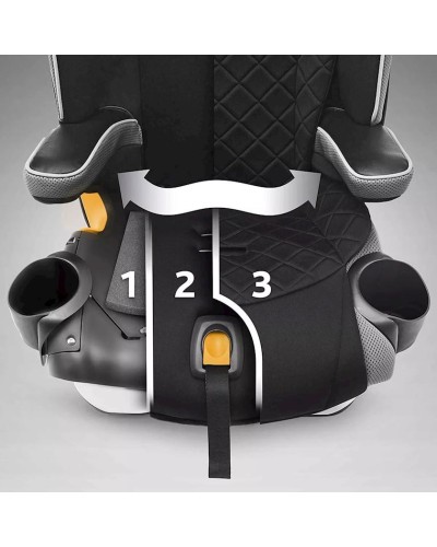 Avtomobil kreslosu Chicco MyFit Zip Air Nightfall, qara/boz