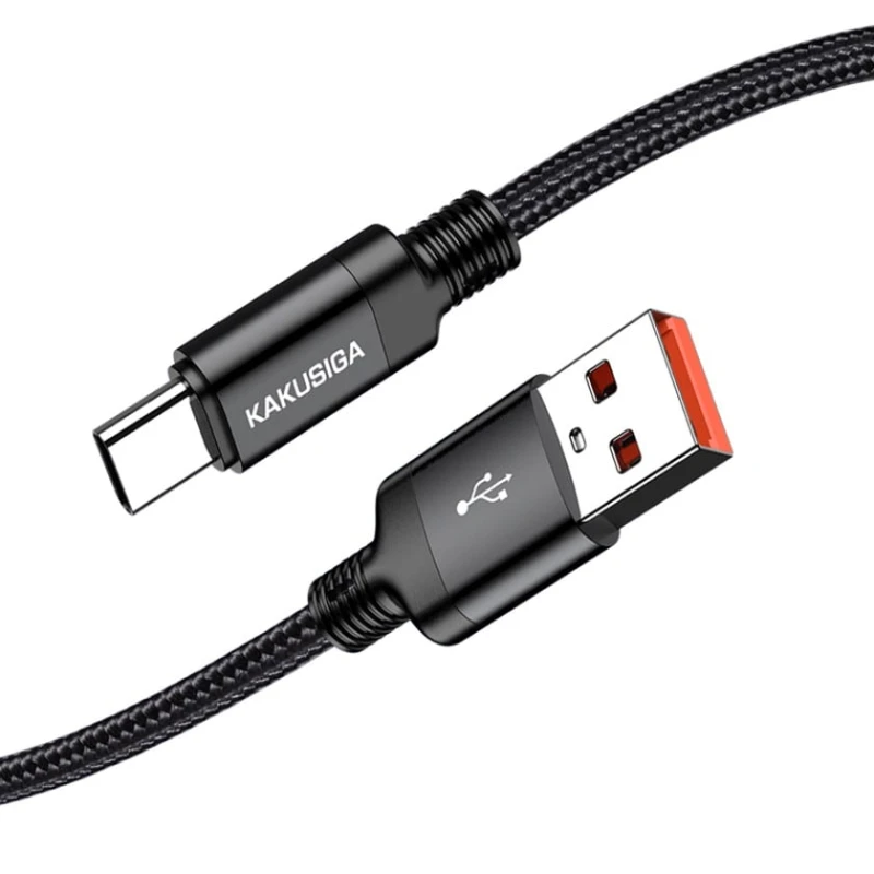 Кабель USB Kakusiga KSC-980 Black Type-A - Type-C