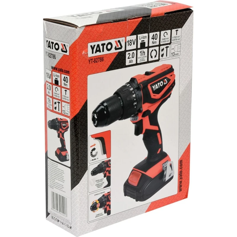 Дрель-шуруповерт Yato YT-82786