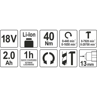 Дрель-шуруповерт Yato YT-82786