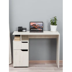 Письменный стол Letta Dub White, 73х33х62 см, ЛДСП, белый