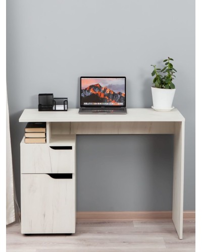 Yazı masası Letta Dub White, 73х33х62 sm, LDSP, ağ
