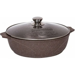 Жаровня Мечта Гранит Brown 33806, 3 л, aлюминий, антипригарное покрытие, коричневая