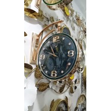 Divar saatı SS-078, 30 sm, qızılı