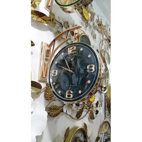 Настенные часы SS-078, 30 см, золотистые