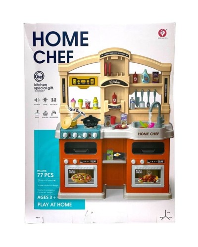 Peşə oyuncaq dəsti Home Chef M6687, 77 parça, 3+ yaş