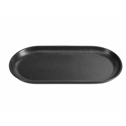 Блюдо Porland Seasons, фарфор, черное, 30 см