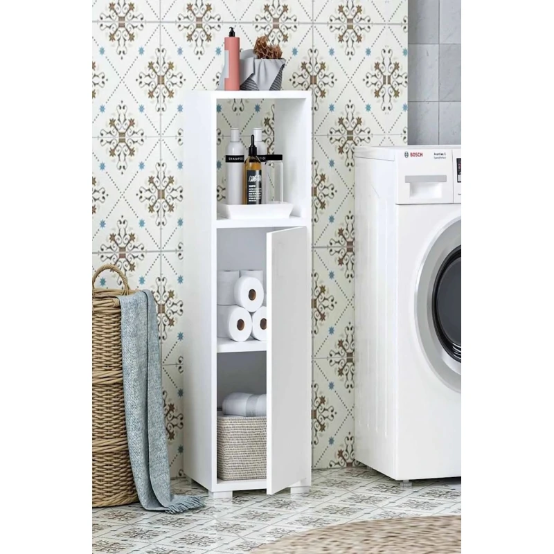 Стеллаж Ev Plus 12115633, ЛДСП, белый, 99x35x35 см Стеллаж Ev Plus 12115633, ЛДСП, белый, 99x35x35 см