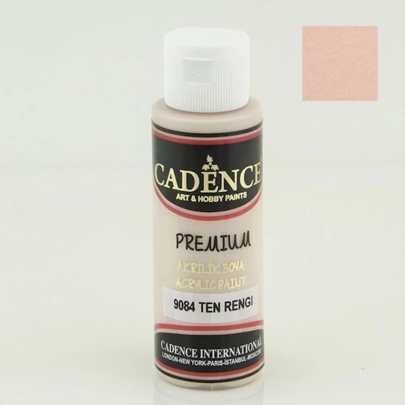 Декоративная акриловая краска Cadence Premium Acrylic Paint 9084 Flesh Color, телесный, 70 мл Декоративная акриловая краска Cadence Premium Acrylic Paint 9084 Flesh Color, телесный, 70 мл