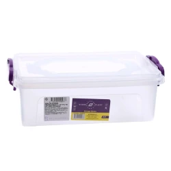 Qida saxlama konteyneri Stars plast, 2 l, 25х17х8.7 sm, plastik, şəffaf