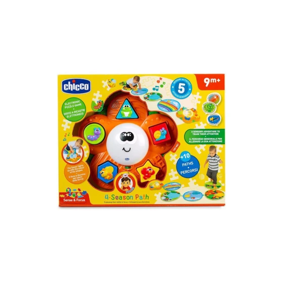 Игровой коврик Chicco дорога четырех сезонов, оранжевый