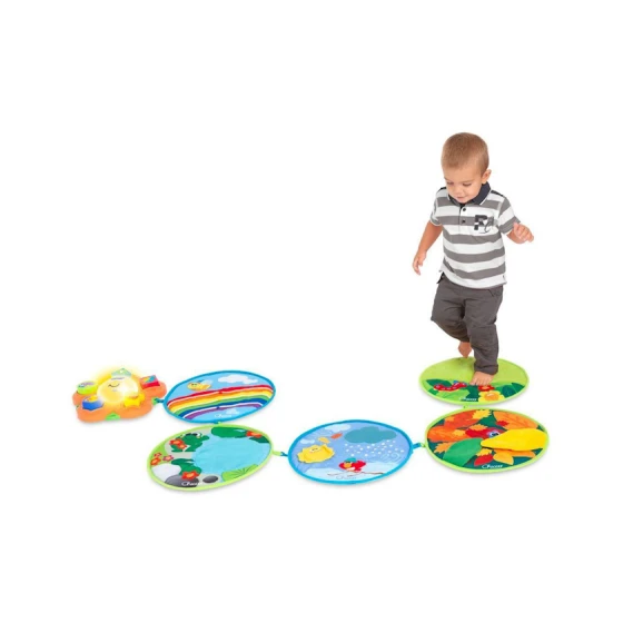 Игровой коврик Chicco дорога четырех сезонов, оранжевый