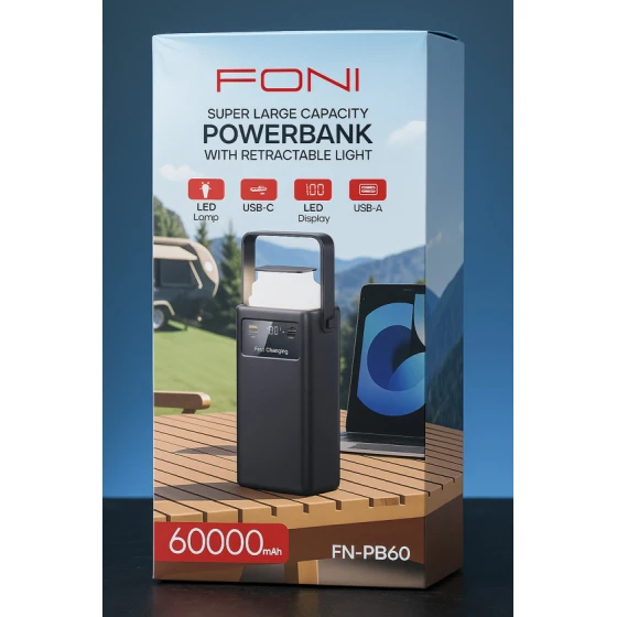 Xarici akkumulyator FONI FN-PB60 60000mAh Xarici akkumulyator FONI FN-PB60 60000mAh