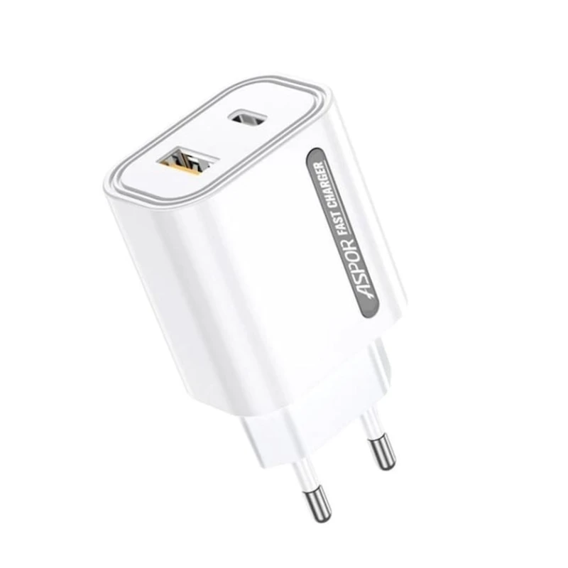 Сетевое зарядное устройство Aspor A806 33 W, Белый Сетевое зарядное устройство Aspor A806 33 W, Белый