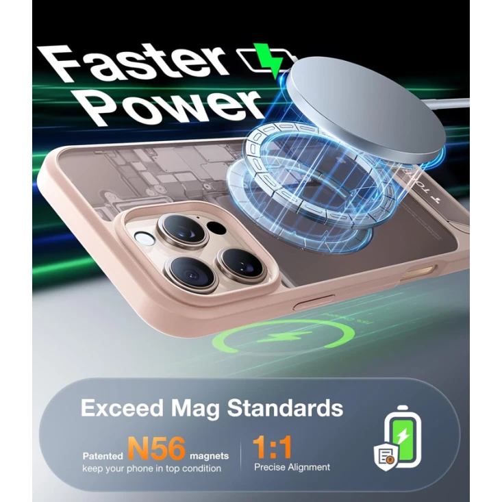 Чехол Torras Pstand для Apple iPhone 16 Pro Max Gold Чехол Torras Pstand для Apple iPhone 16 Pro Max Gold