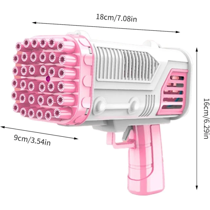 Sabun köpükləri buraxan BP-2556, 36 deşik, çəhrayı