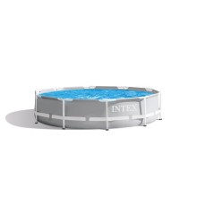 Karkaslı hovuz İntex Rectangular Frame H26712NP, boz, 366x76 sm, 6503 l