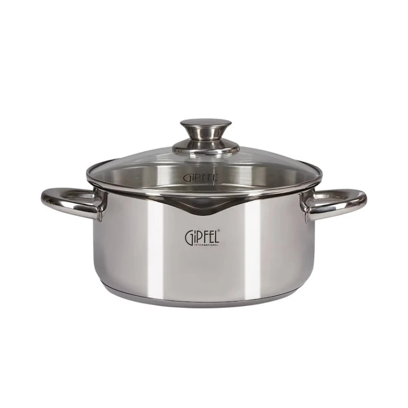 Кастрюля Gipfel Prestige 1248 нержавеющая сталь, 20 см, 2.5 л