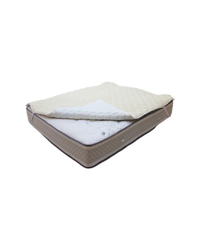 Qoruyucu döşək üzü Royal Home Tekstil Lama Icy/Yun, 90x190 sm, dörd tərəfdən rezin, ağ