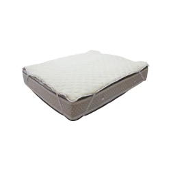 Наматрасник защитный Royal Home Tekstil Lama Icy/Yun, 90x190 см, четыре резинки по углам, белый