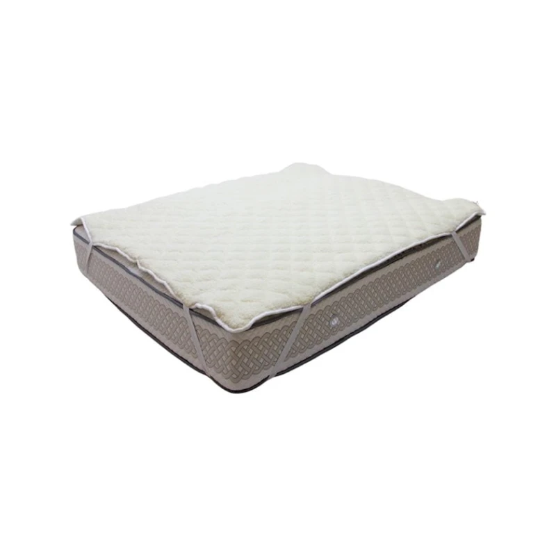 Наматрасник защитный Royal Home Tekstil Lama Icy/Yun, 90x190 см, четыре резинки по углам, белый