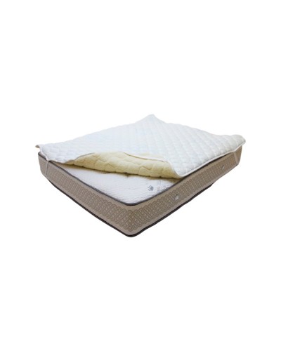 Qoruyucu döşək üzü Royal Home Tekstil Lama Icy/Yun, 90x190 sm, dörd tərəfdən rezin, ağ