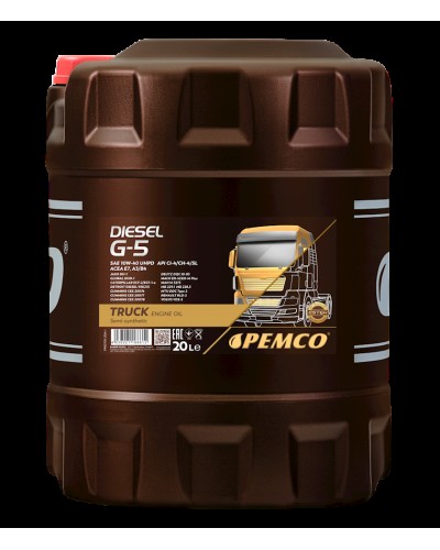Yarısintetik motor yağı Pemco Diesel G-5 UHPD, 20 L