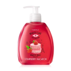 Жидкое мыло для рук Faberlic Beauty Cafe Strawberry Macaroon, 300 мл