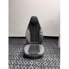 Oturacaq üçün çexol nabuk və dəri, seri qara - avto838