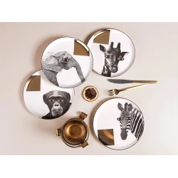 Набор тарелок Porland Wild Life, 20 см, фарфор, 4 шт
