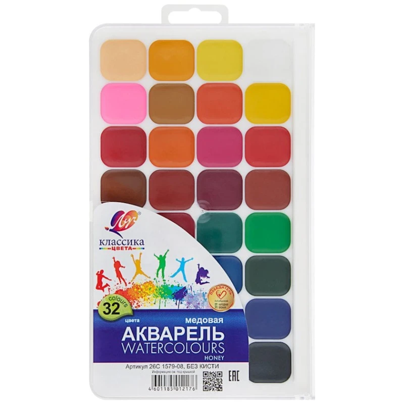 Акварельные краски Луч Классика, 32 цветов Акварельные краски Луч Классика, 32 цветов
