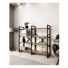 Stellaj 3563_LoftBruno4LongVotan, 135x35x150 sm, LDSP, qəhvəyi