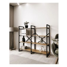 Stellaj 3563_LoftBruno4LongVotan, 135x35x150 sm, LDSP, qəhvəyi