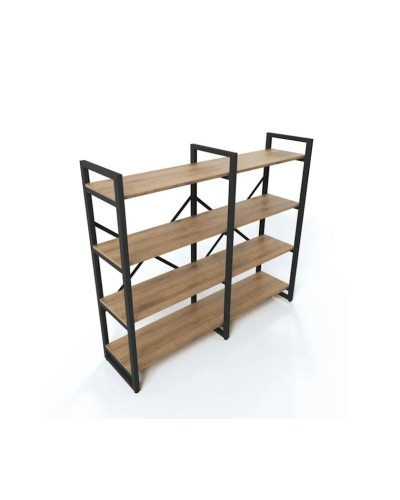 Stellaj 3563_LoftBruno4LongVotan, 135x35x150 sm, LDSP, qəhvəyi