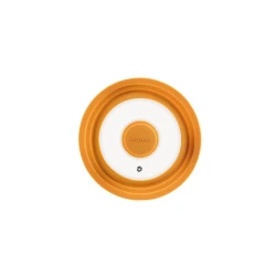 Крышка Hom-me 101368, стекло/силикон, желтая Крышка Hom-me 101368, стекло/силикон, желтая