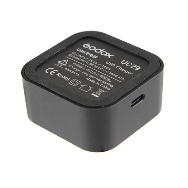 Зарядное устройство для флеш-аккумулятора Godox UC29 USB Charger for AD200 Flash Battery WB29 Зарядное устройство для флеш-аккумулятора Godox UC29 USB Charger for AD200 Flash Battery WB29