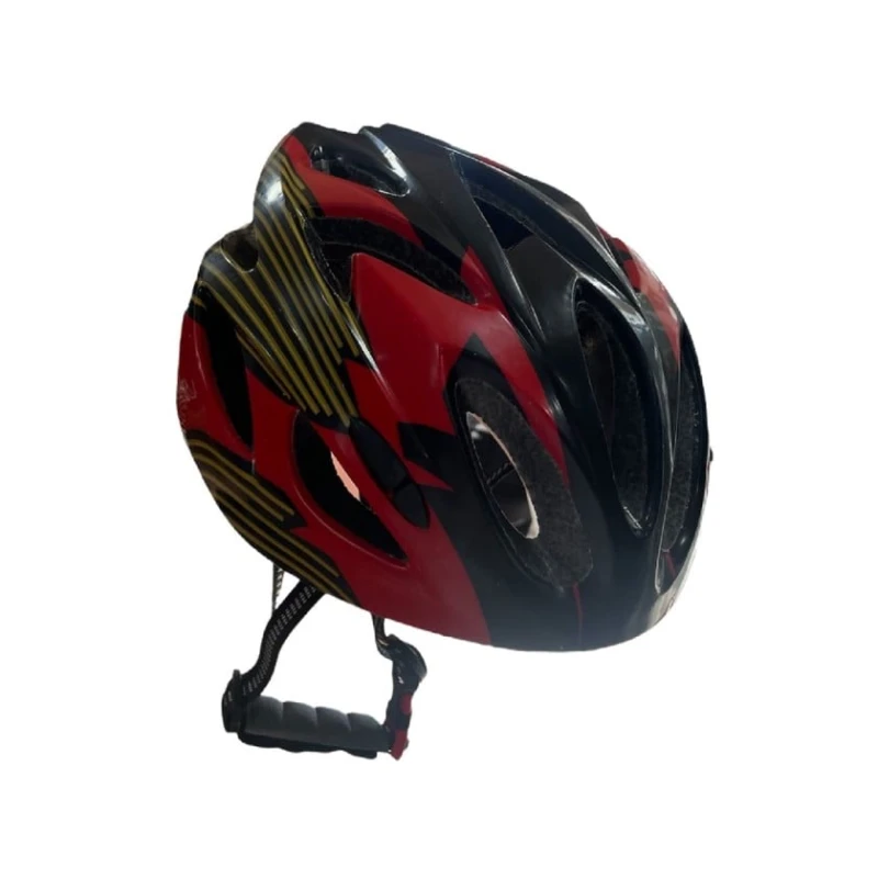 Velosiped dəbilqəsi Baisk Kaskaa1, preslənmiş penoplast, qara/qırmızı